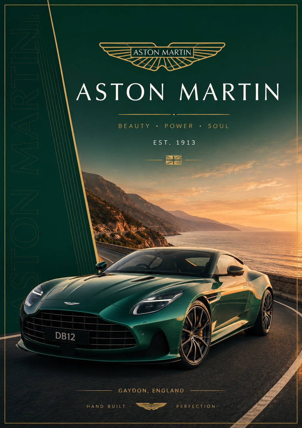 Aston Martin Car Poster