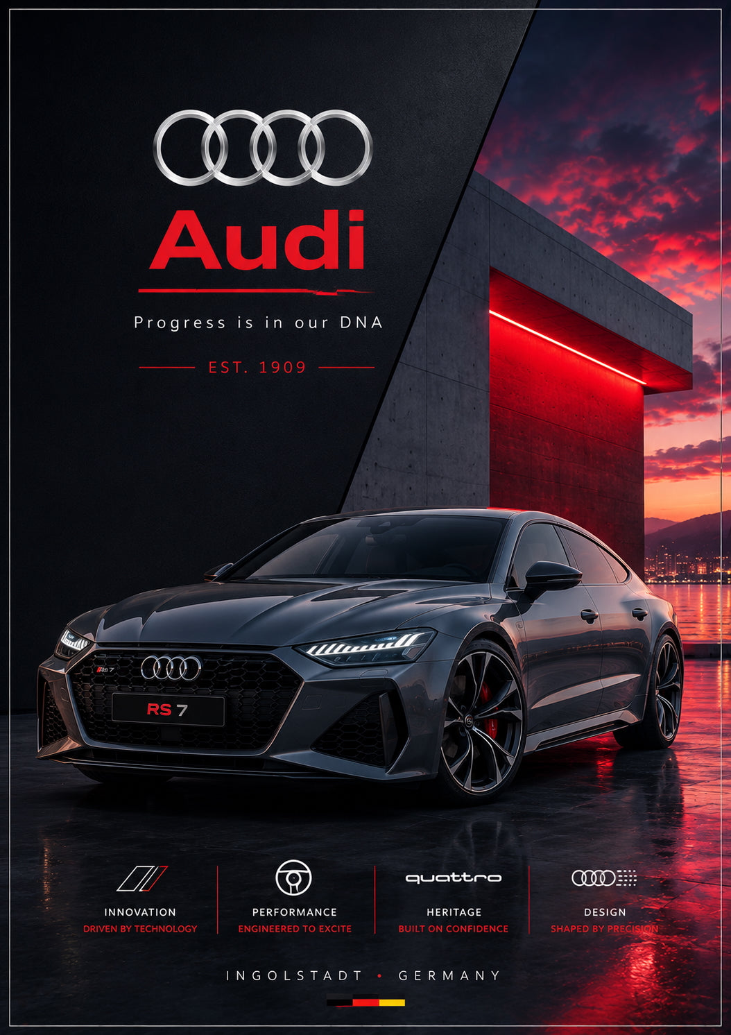 Audi Car Poster