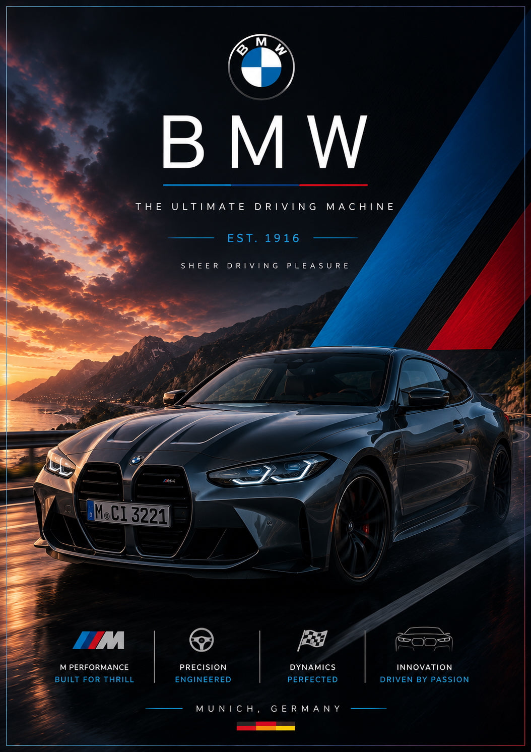 BMW Car Poster