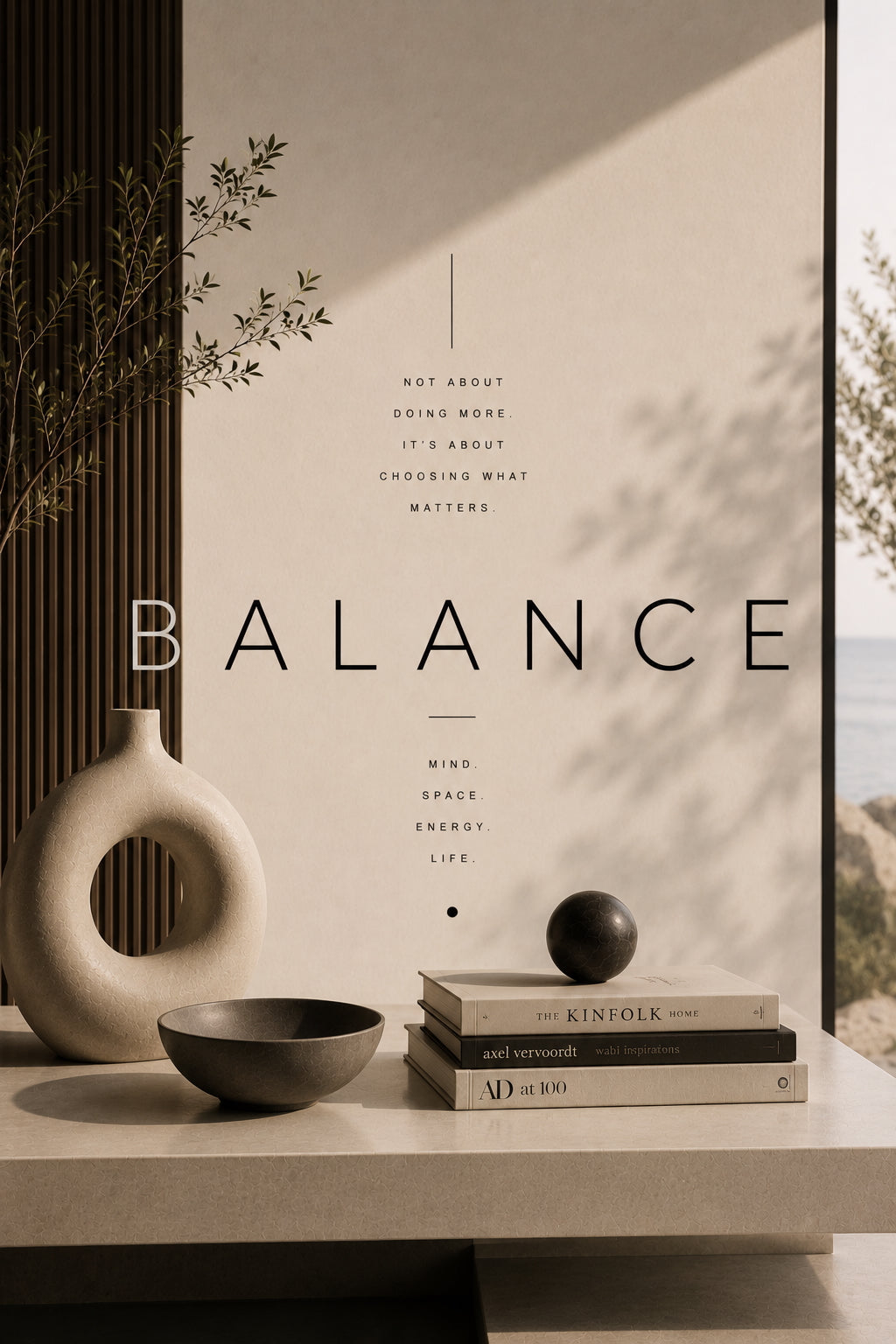 Balance Typography Poster