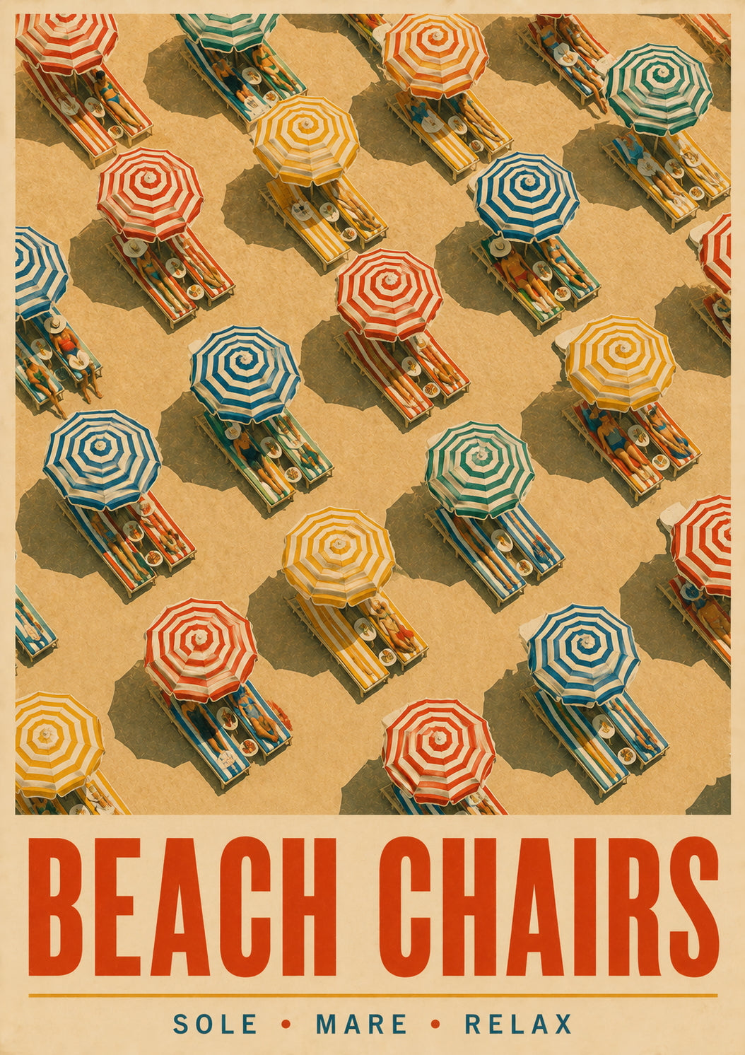 Beach Chairs Poster