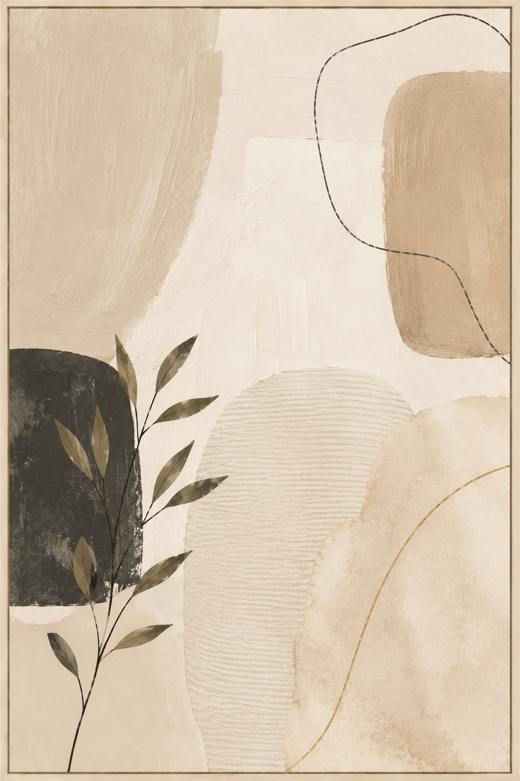 Beige Abstract No. 2 Poster