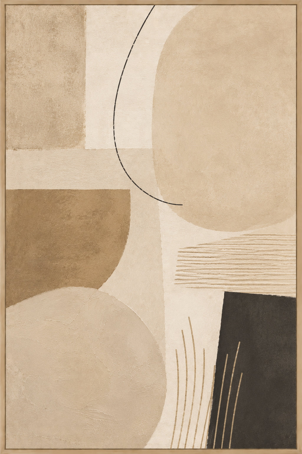 Beige Abstract No. 1 Poster
