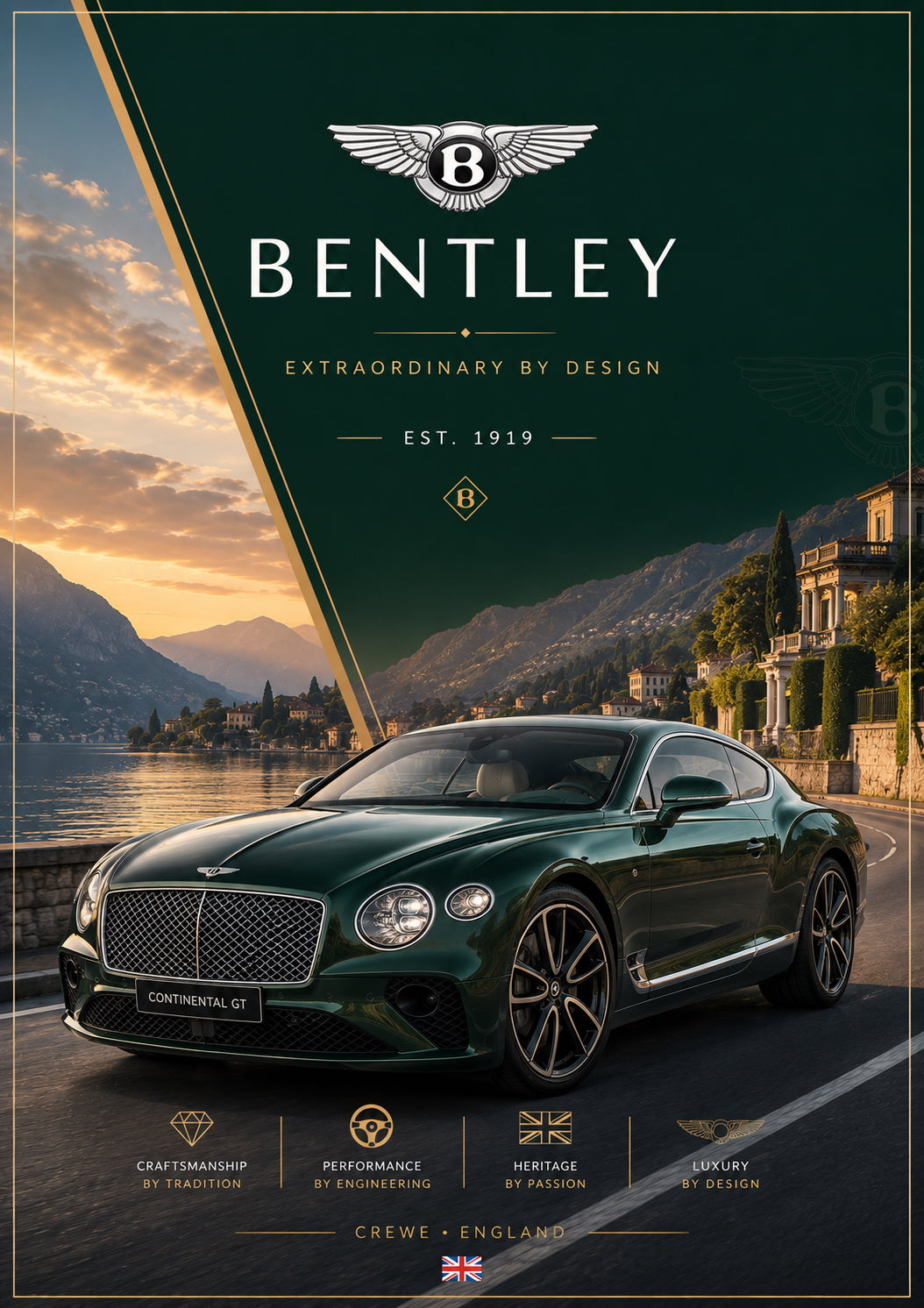 Bentley Car Poster