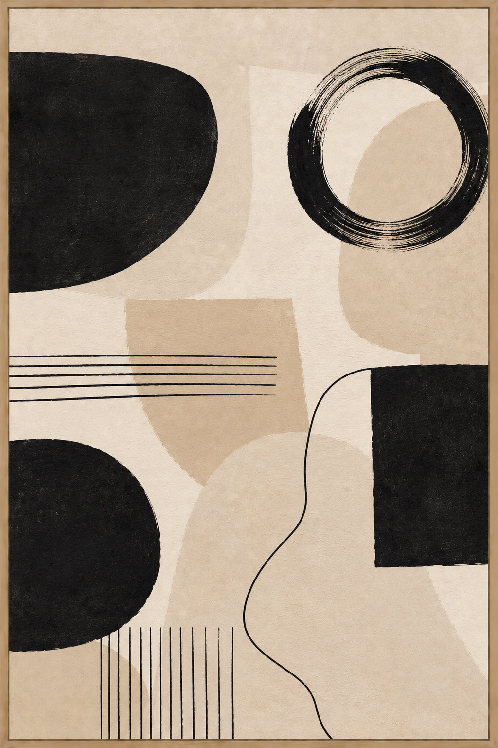 Black Abstract No. 1 Poster