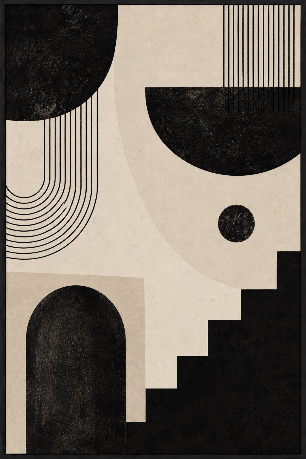 Black Abstract No. 3 Poster