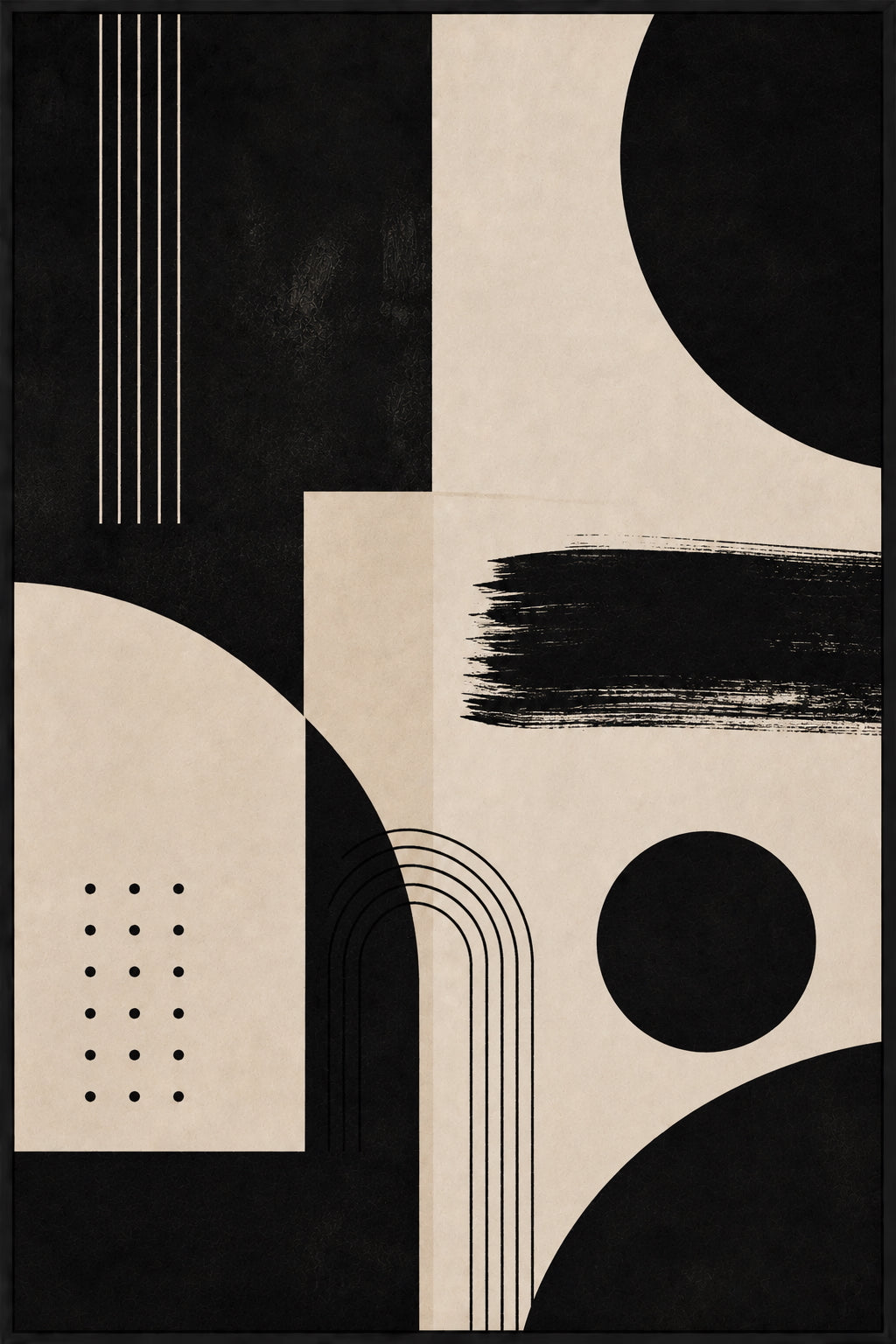 Black Abstract No. 4 Poster