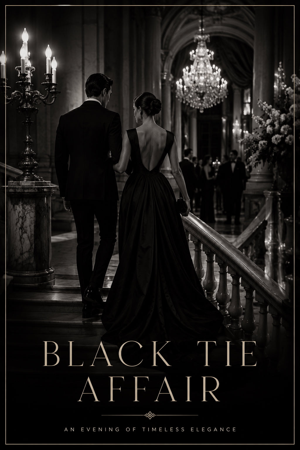 Black Tie Affair Fashion Poster