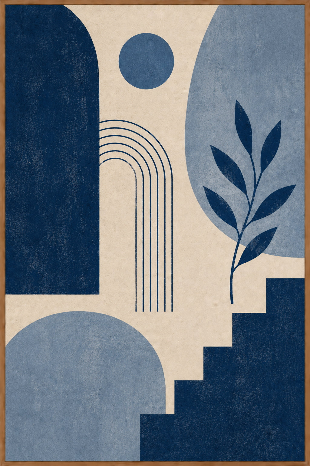 Blue Abstract No. 1 Poster