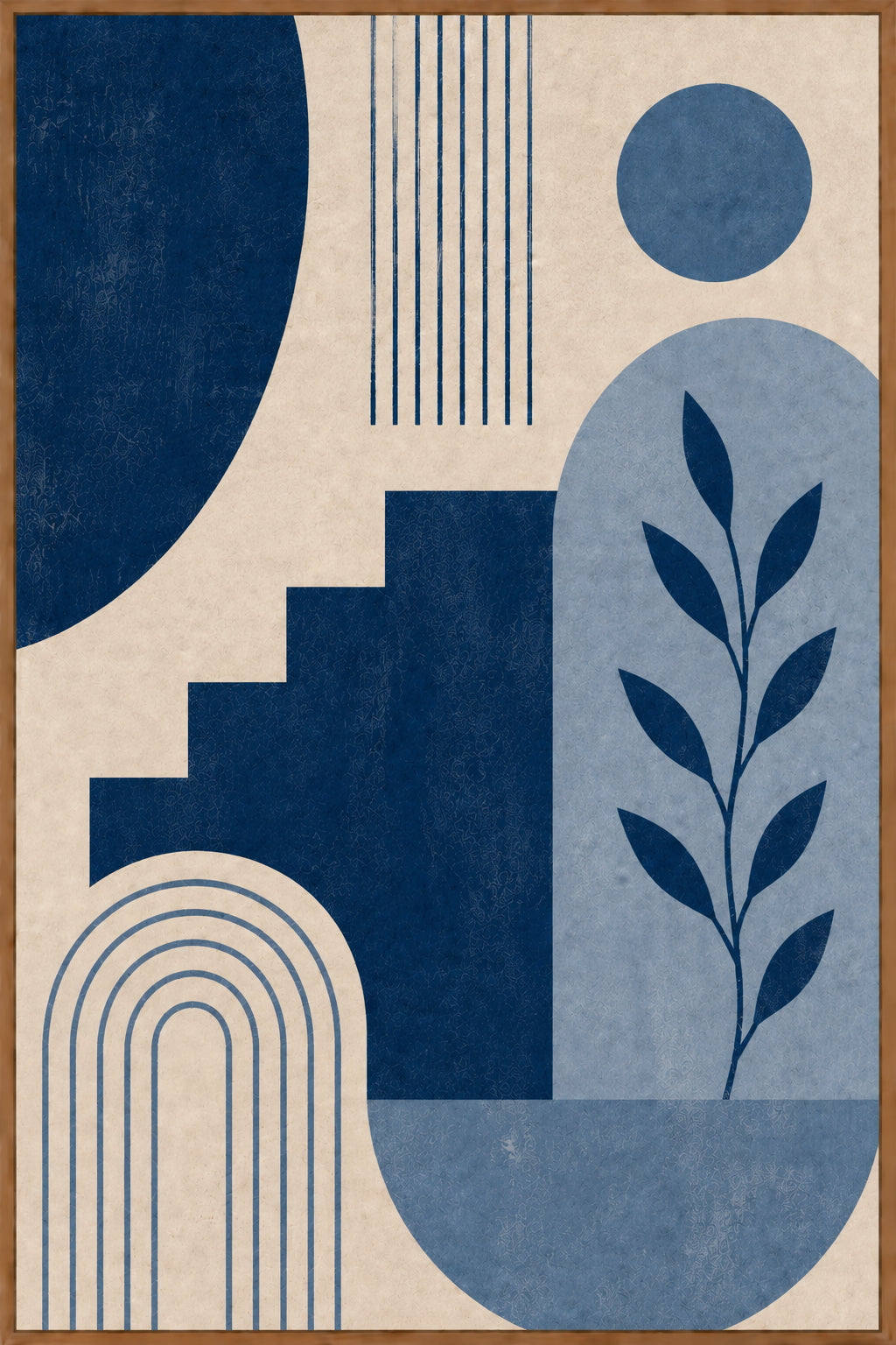 Blue Abstract No. 2 Poster