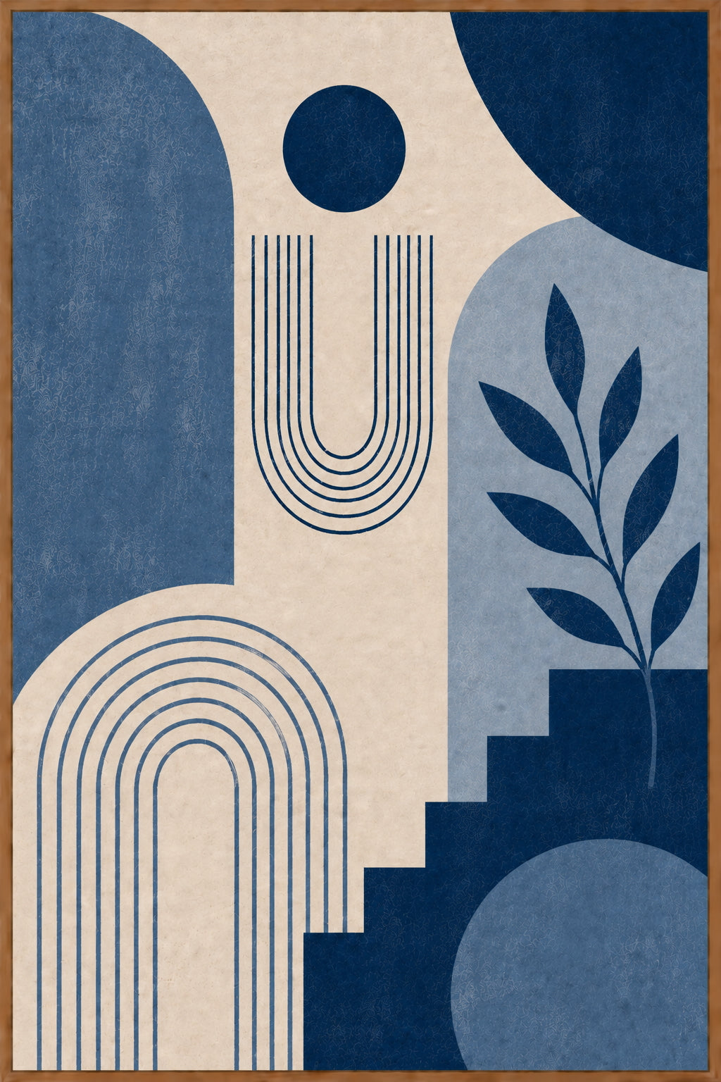 Blue Abstract No. 3 Poster