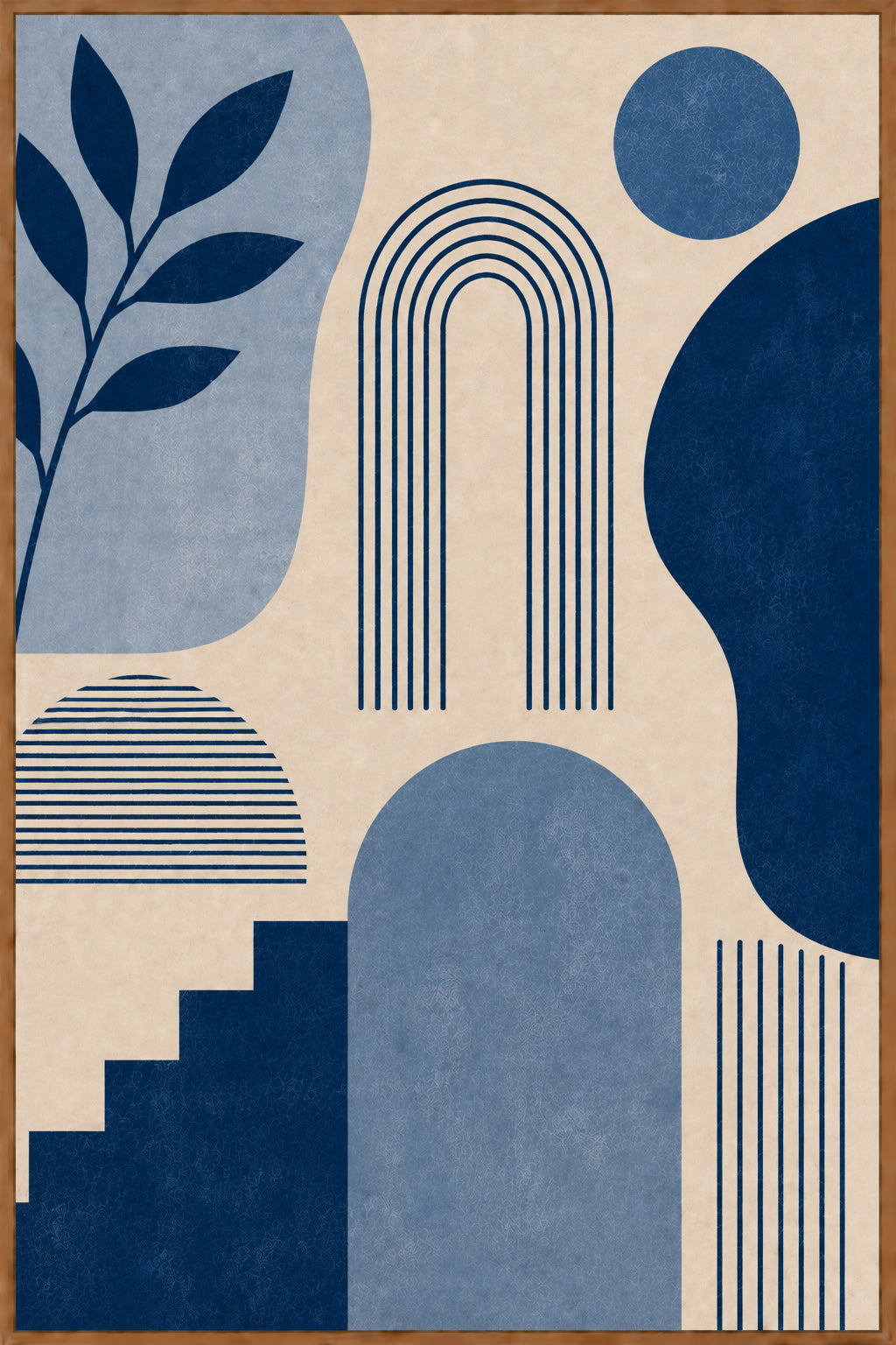 Blue Abstract No. 4 Poster