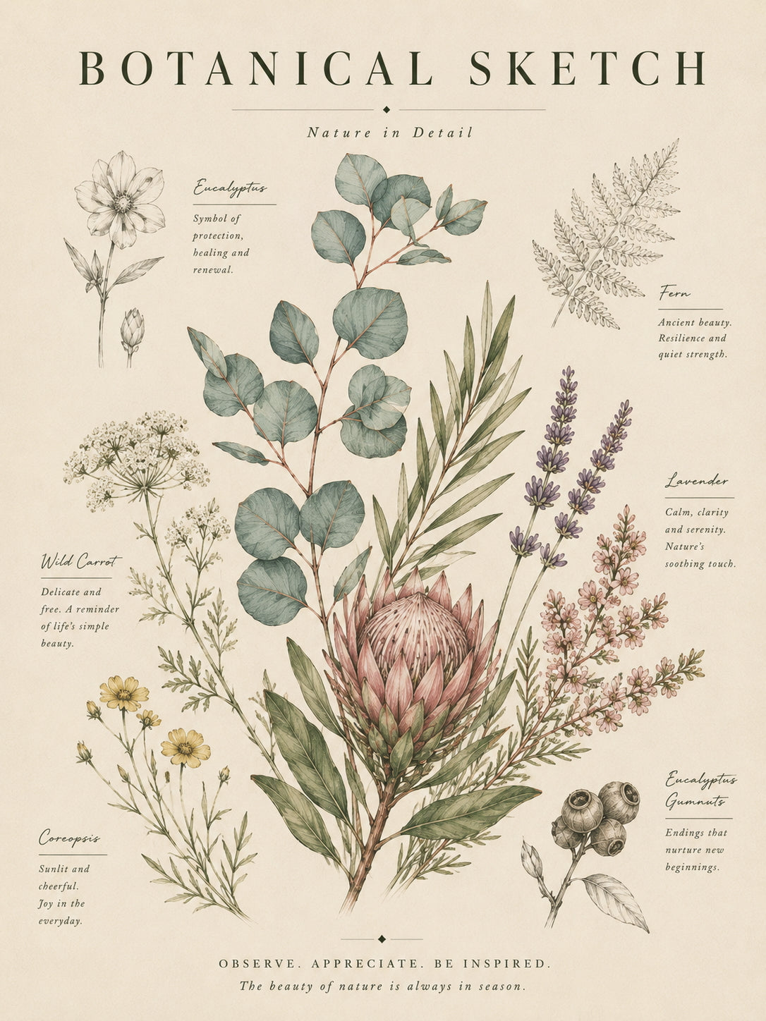Botanical Sketch Poster