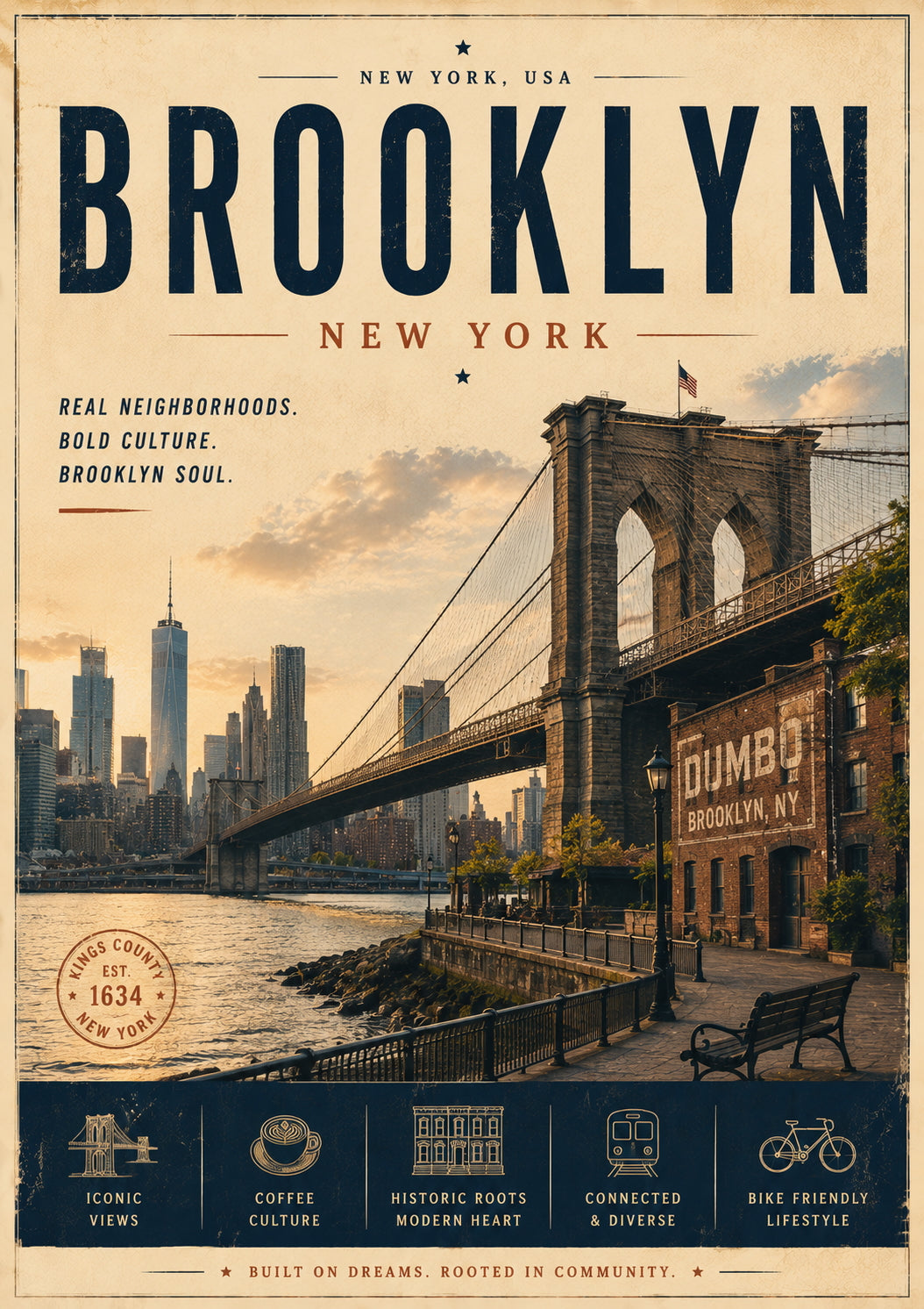 Brooklyn Travel Poster