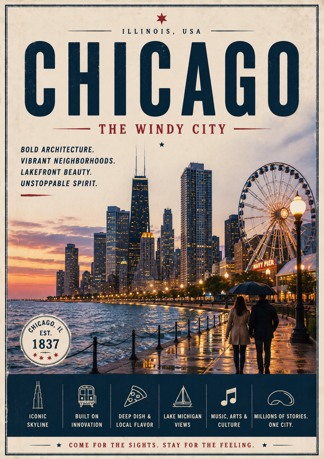 Chicago Travel Poster