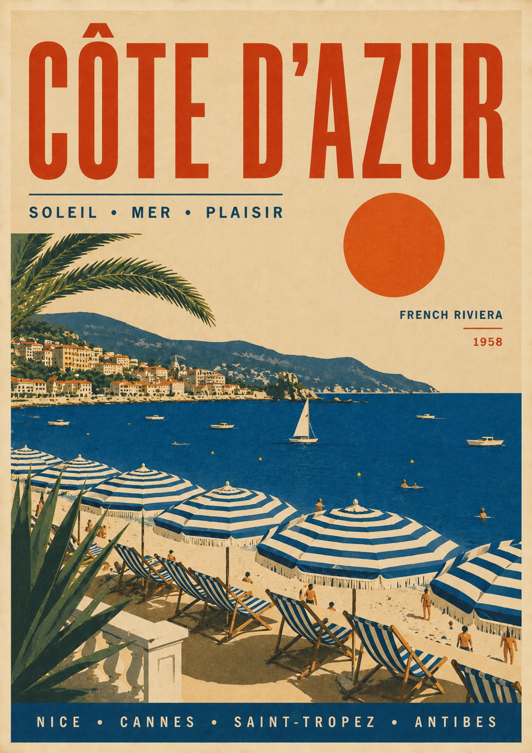 Côte d’Azur Travel Poster