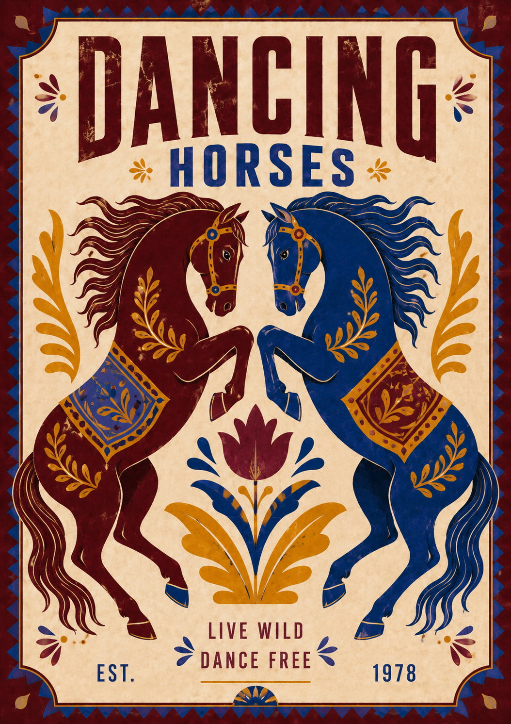 Dancing Horses Poster