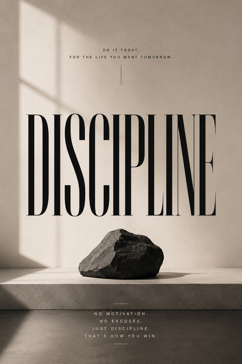 Discipline Typography Poster
