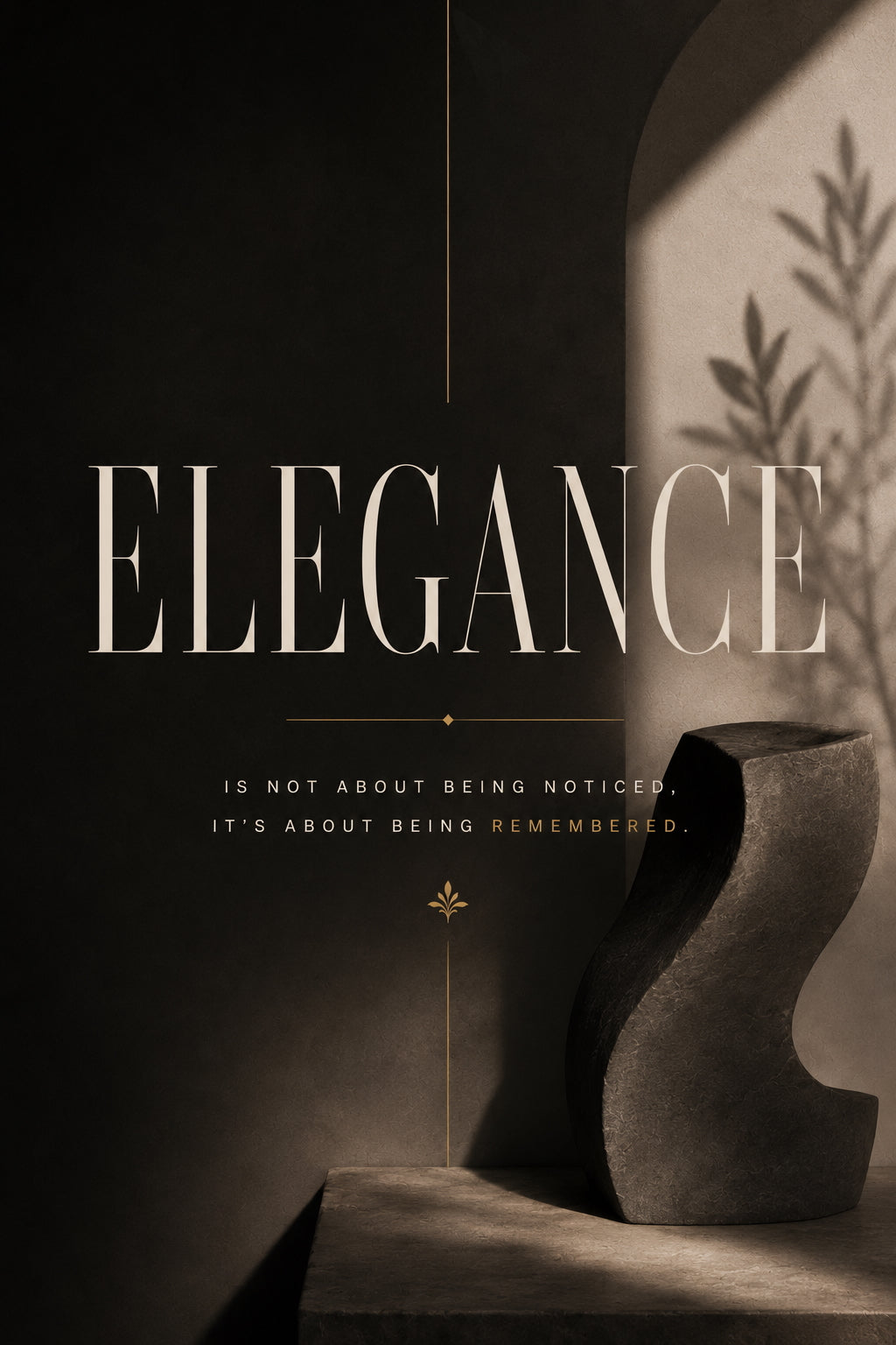 Elegance Typography Poster