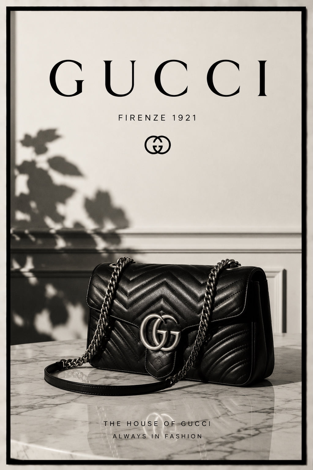 Vintage Gucci Fashion Poster