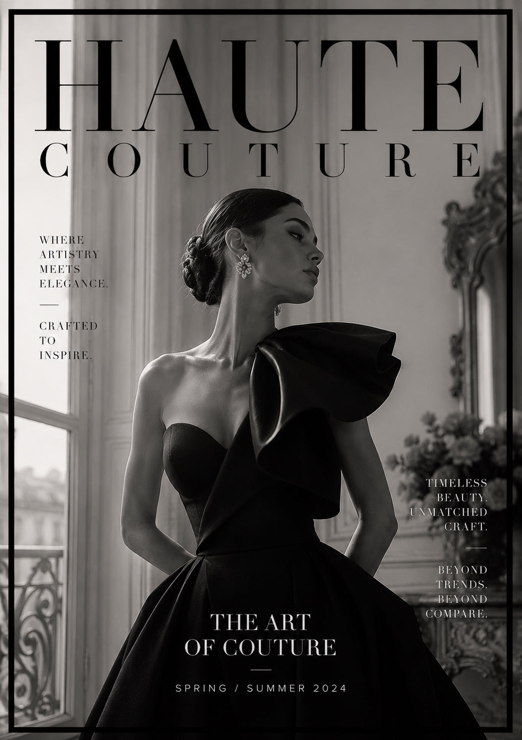 Haute Couture Fashion Poster