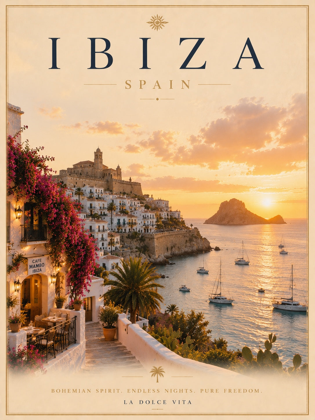 Ibiza Travel Poster