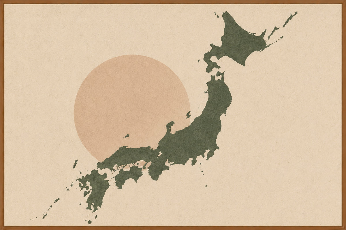 Japan Map Poster