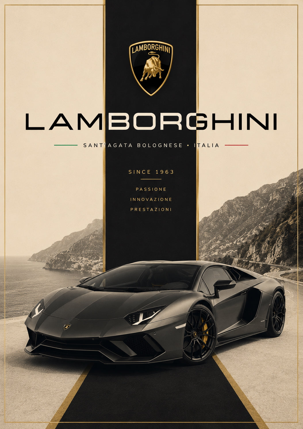 Lamborghini Car Poster