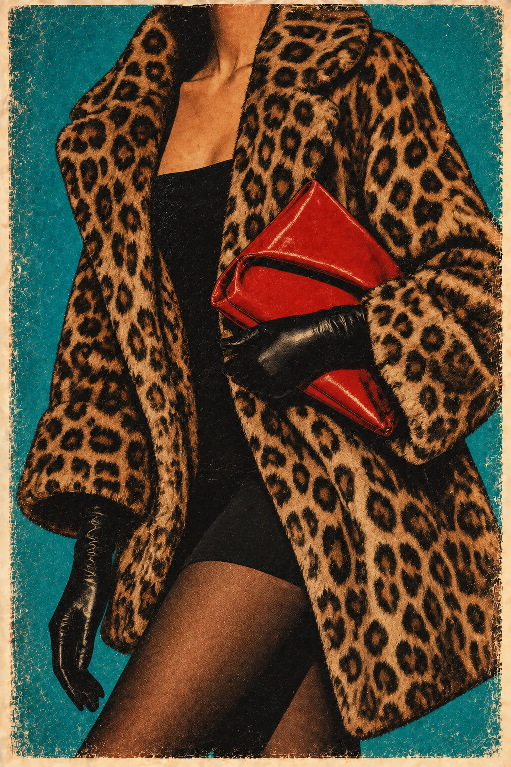 Leopard Coat Poster