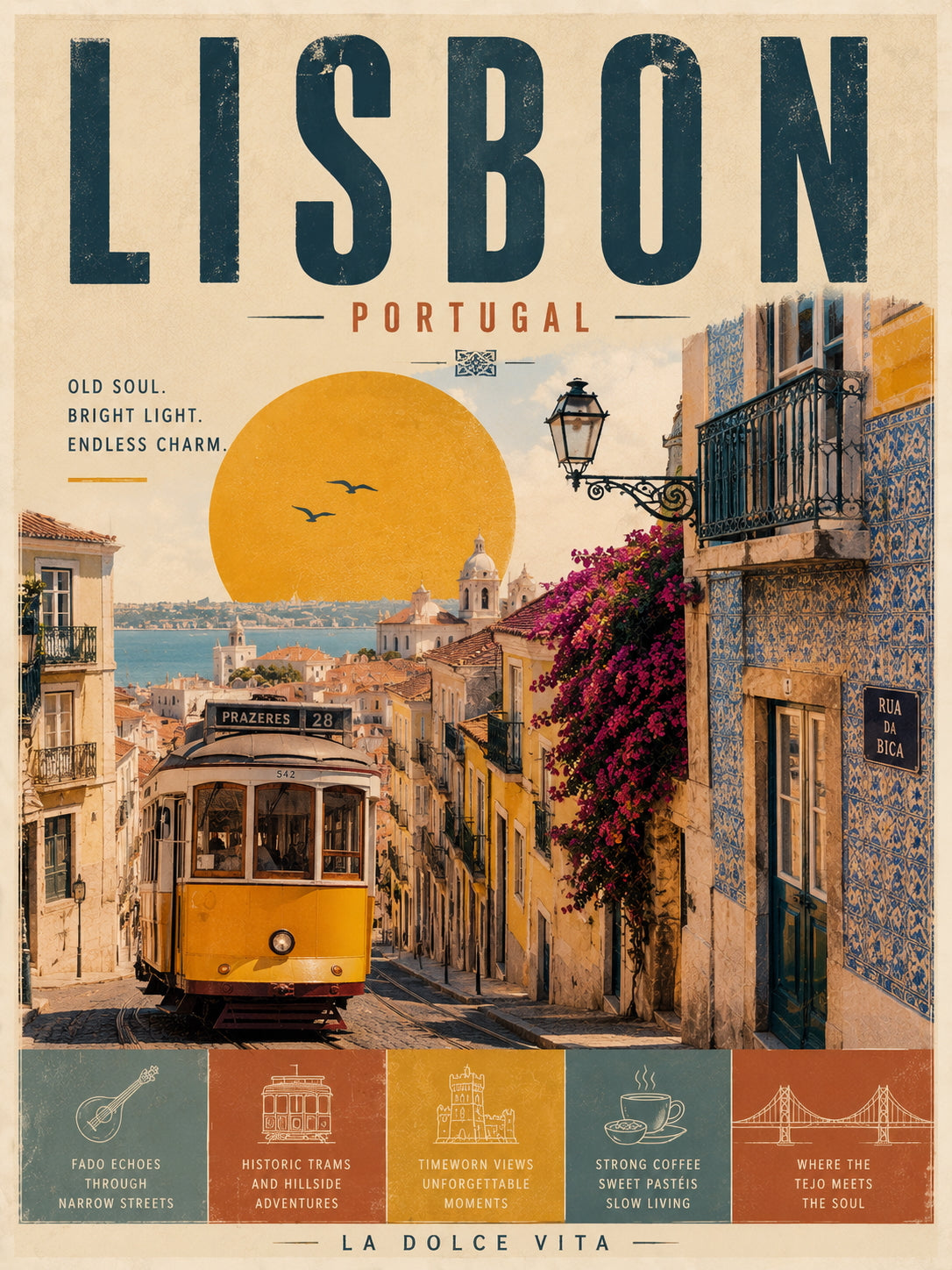 Lisbon Travel Poster