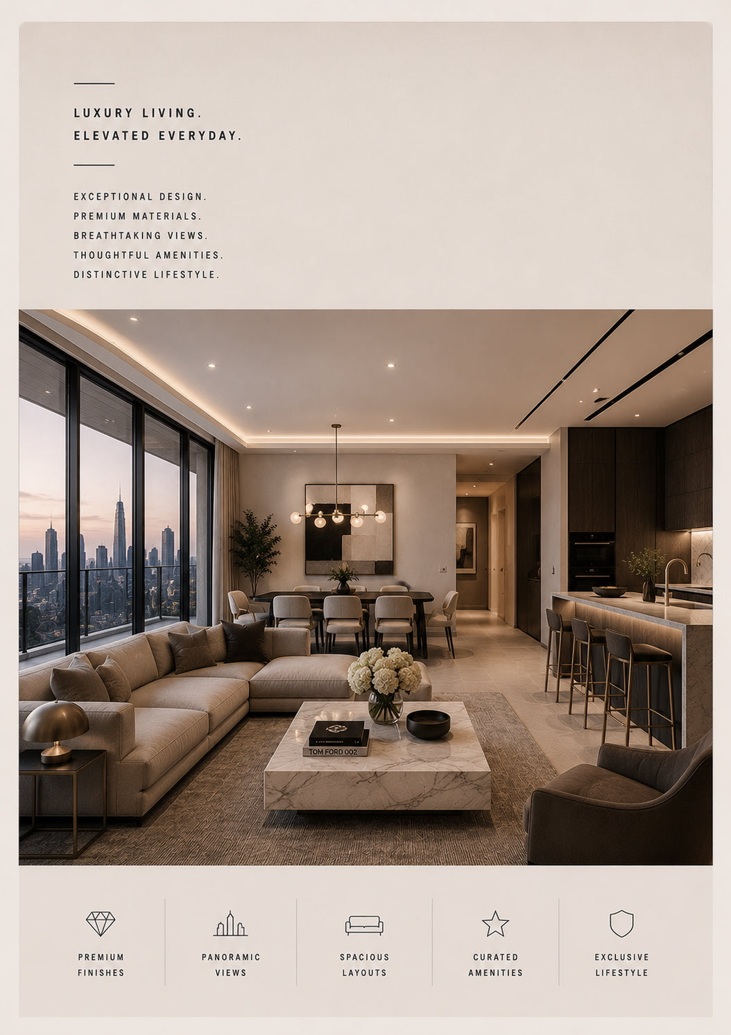 Luxury Apartment Architecture Poster