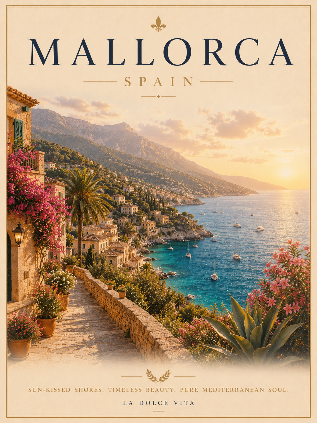 Mallorca Travel Poster