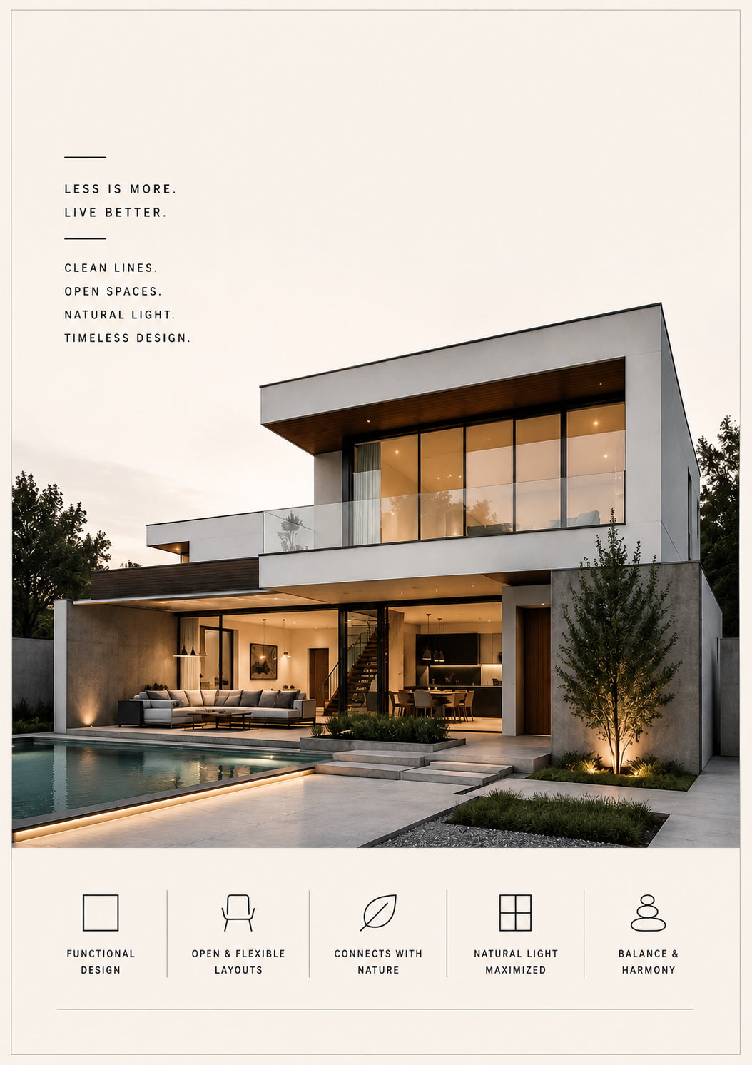 Modern House Architecture Poster