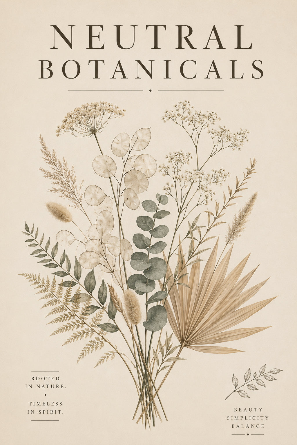 Neutral Botanicals Poster