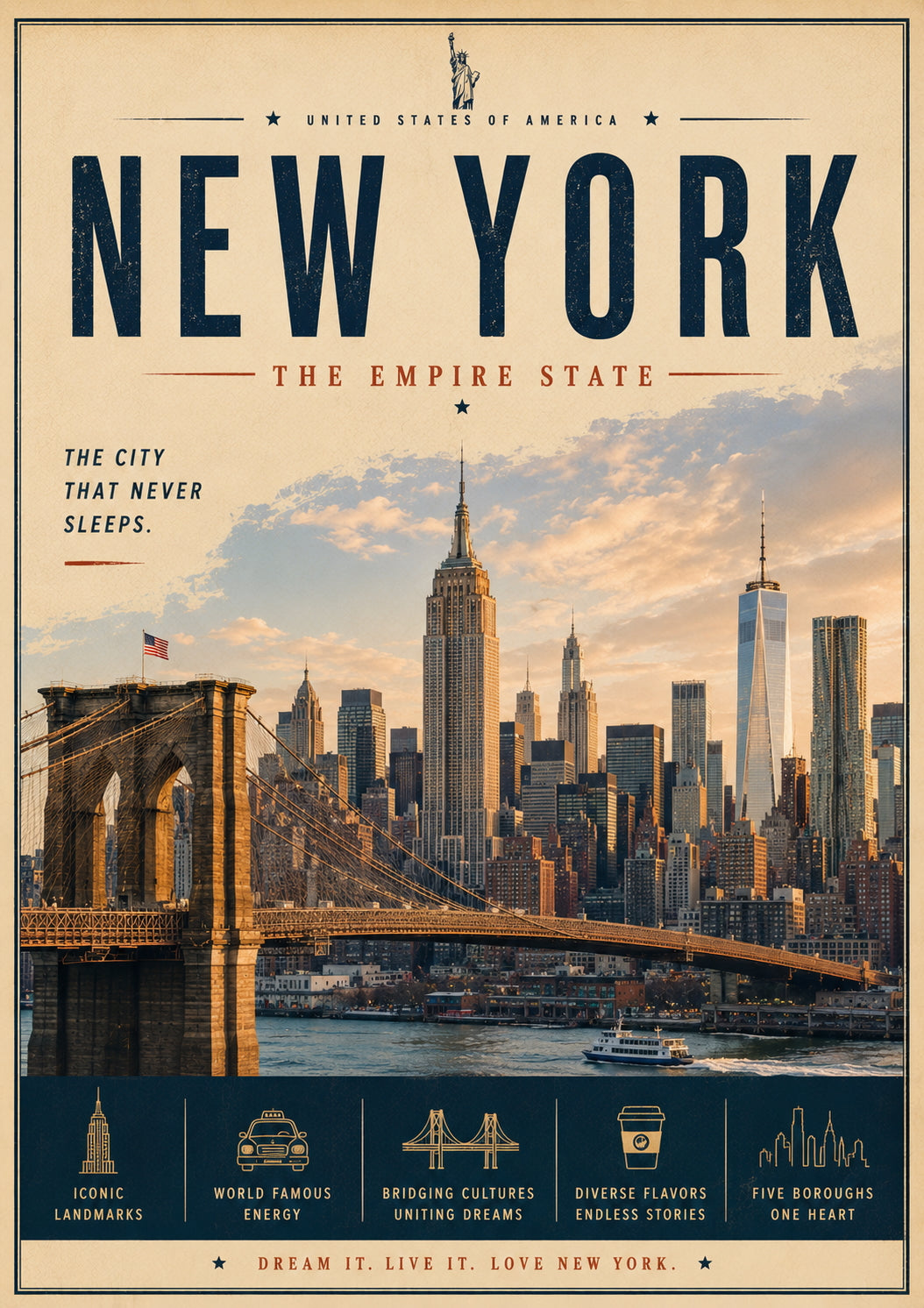 New York Travel Poster