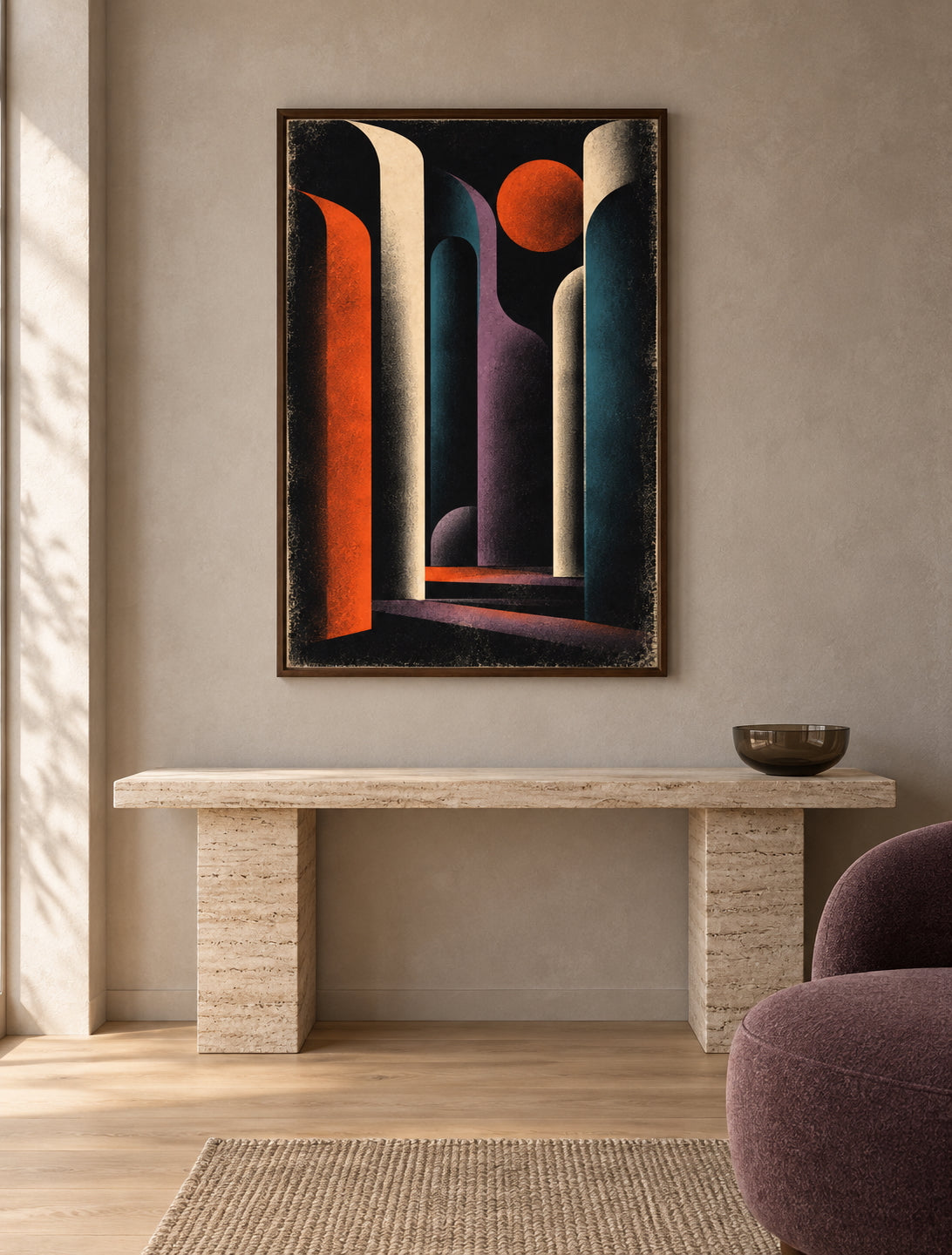 Night Columns Poster