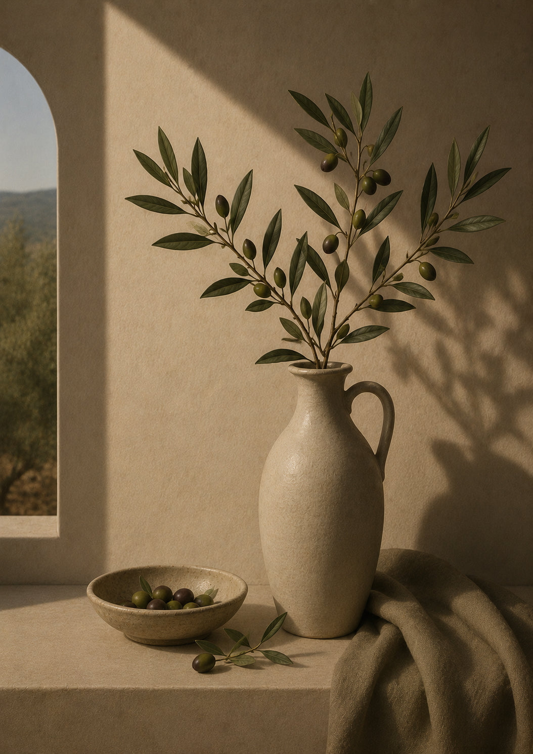 Olive Branch Botanical Poster