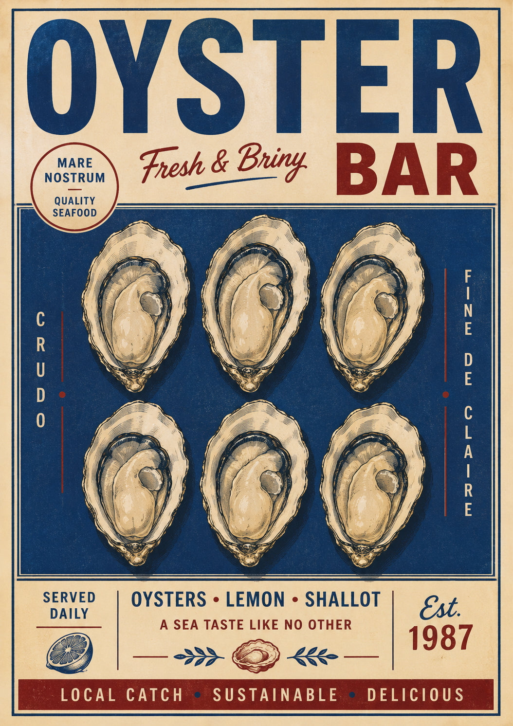 Oyster Bar Poster