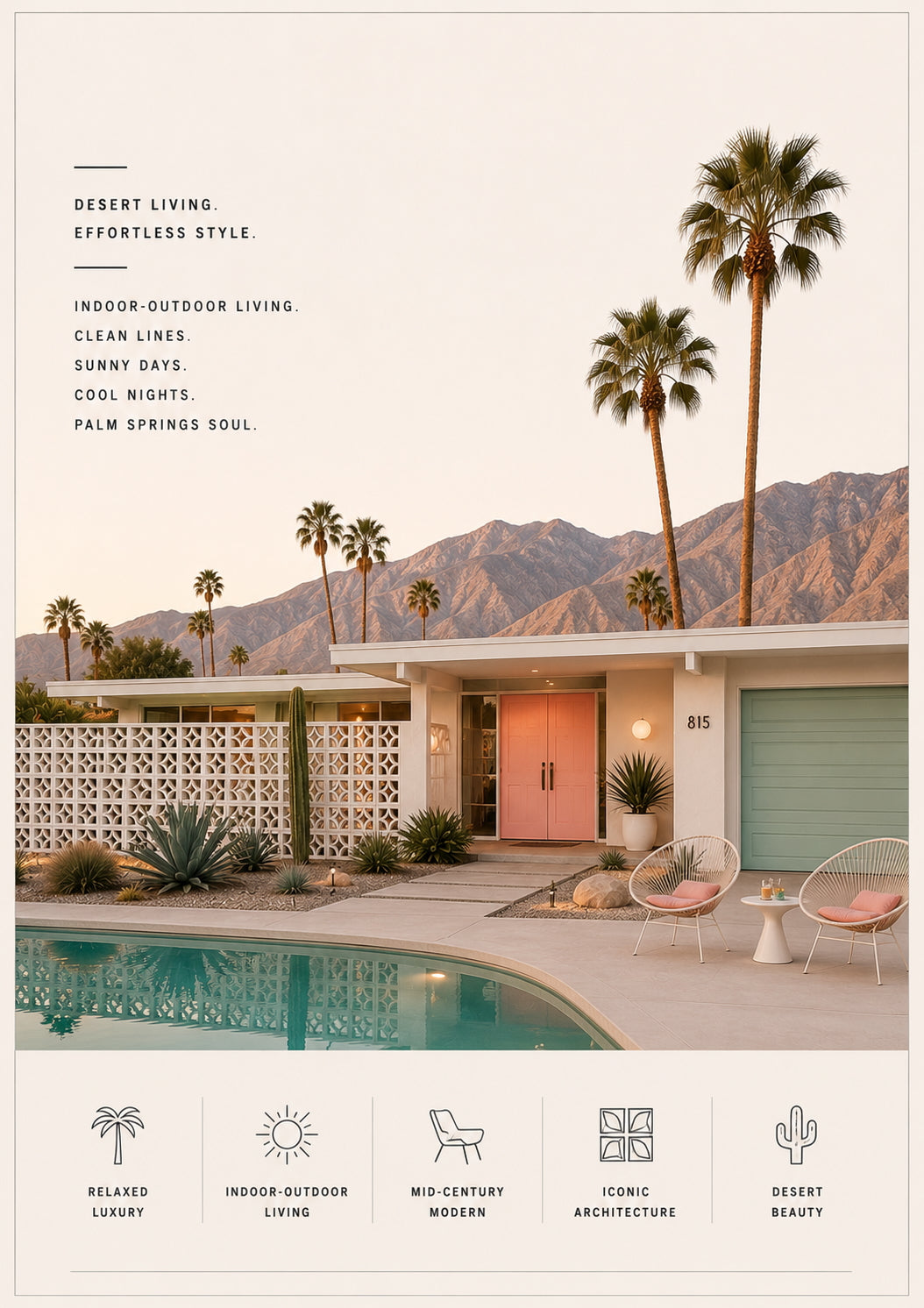 Palm Springs Architecture Poster
