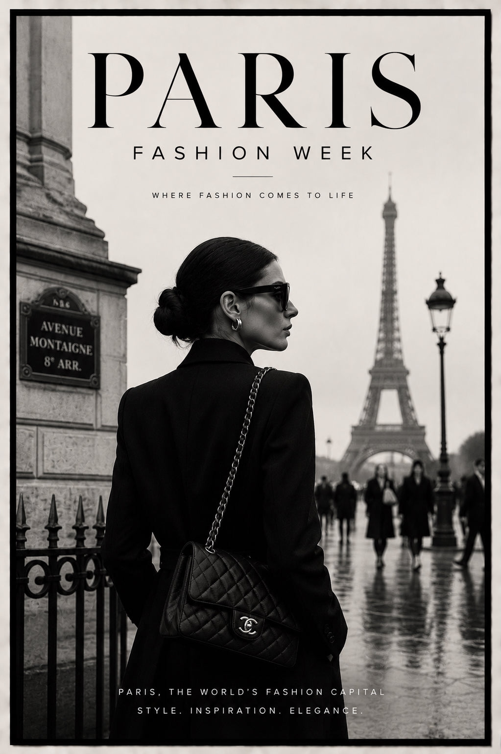 Paris Fashion Week No. 1 Fashion Poster