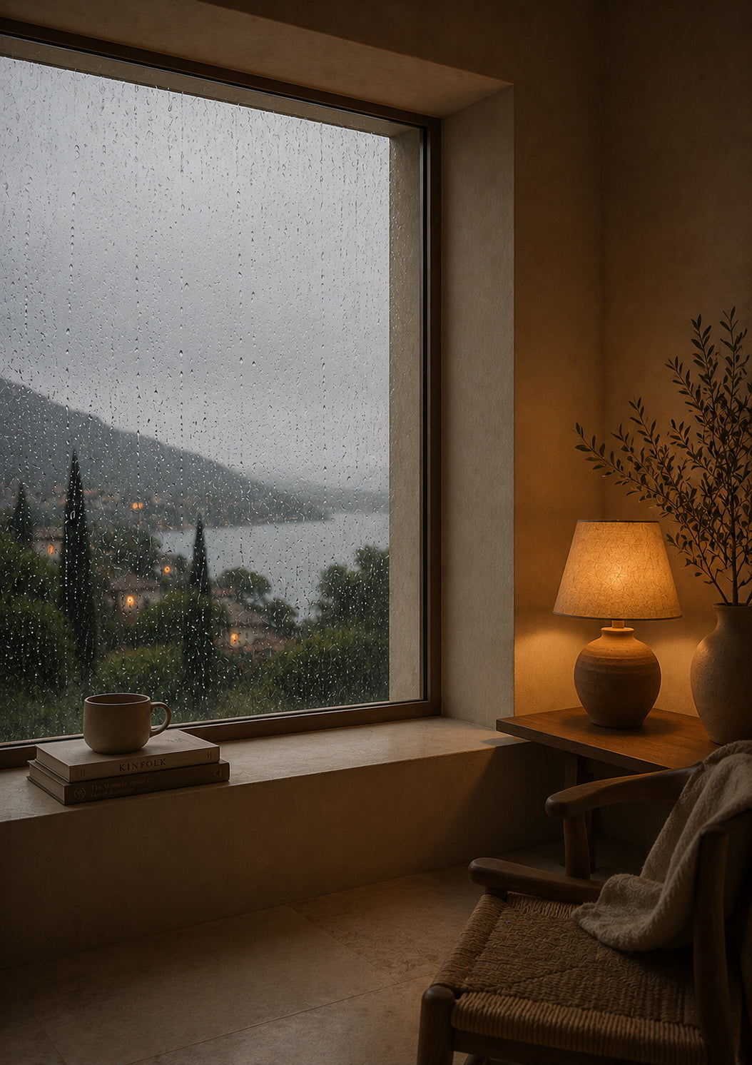 Rainy Window Poster