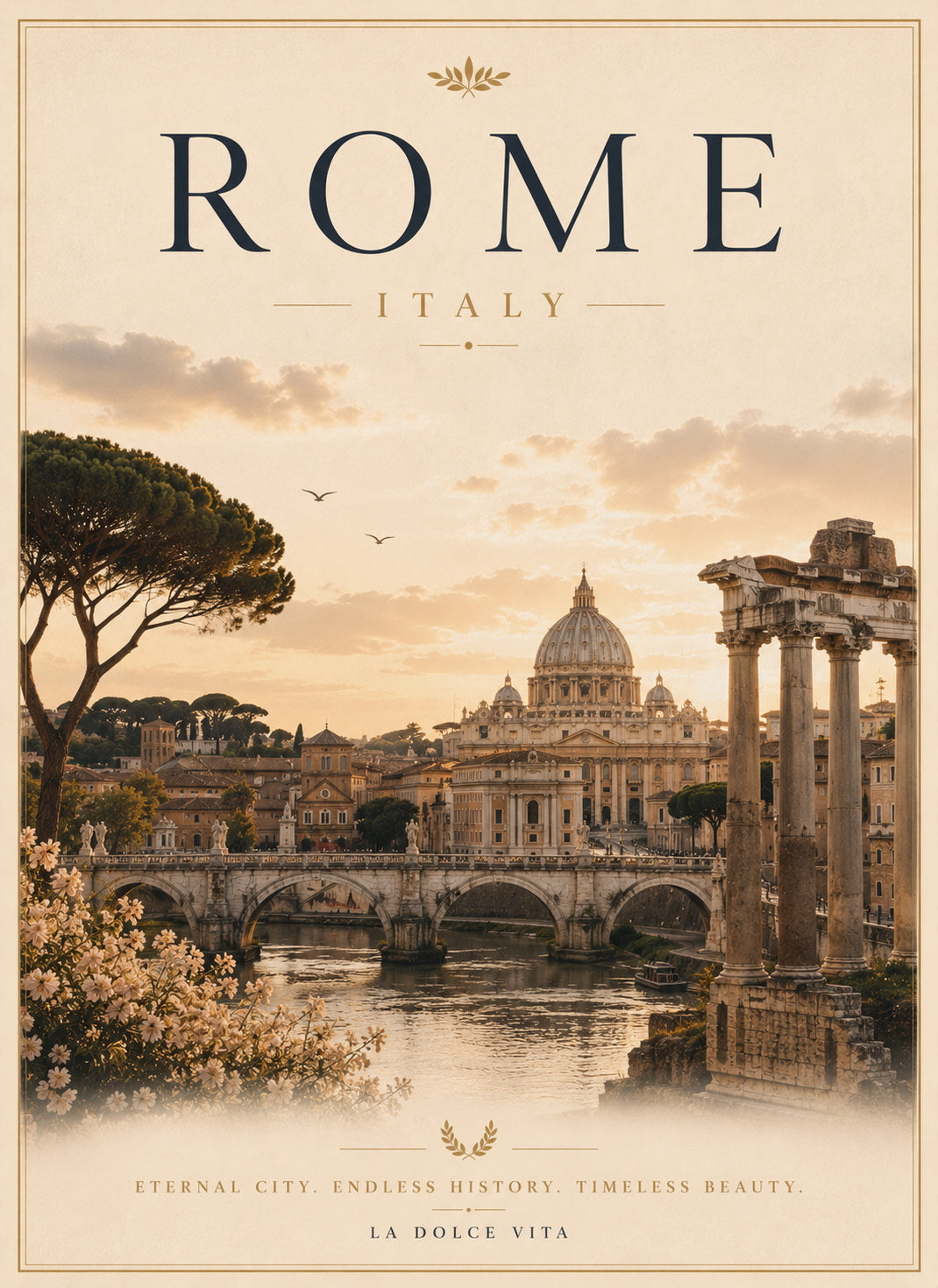 Rome Travel Poster