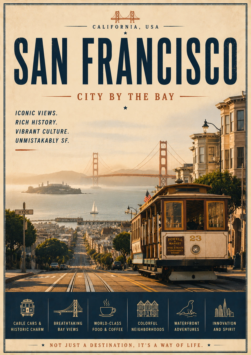 San Francisco Travel Poster