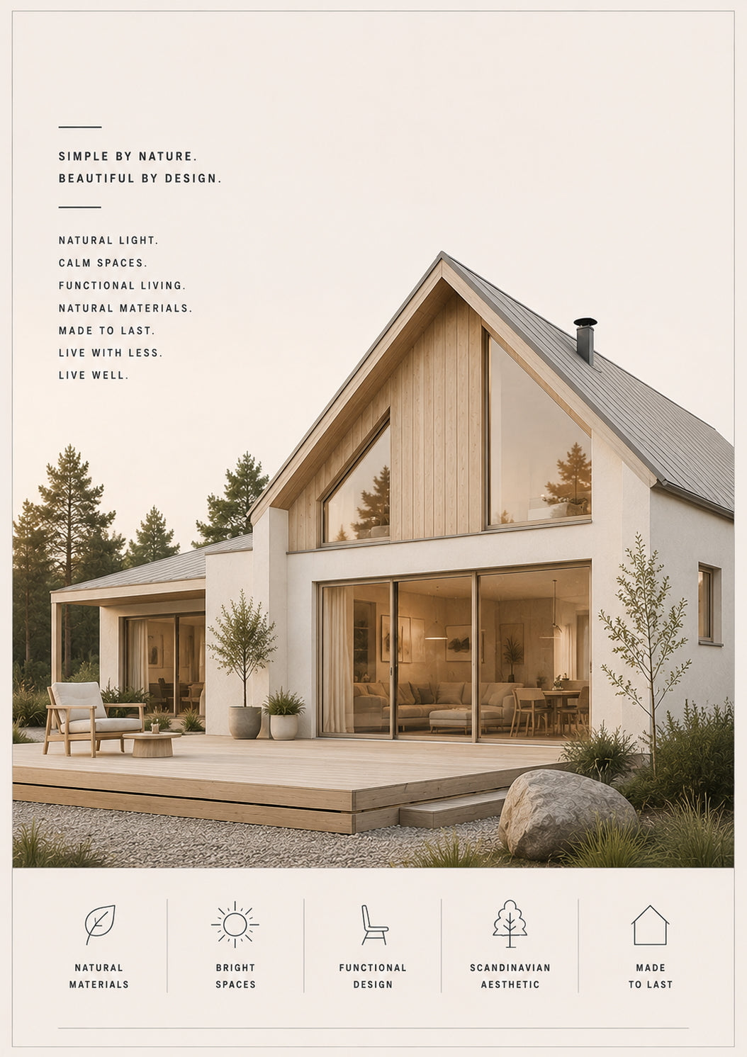 Scandinavian House Poster