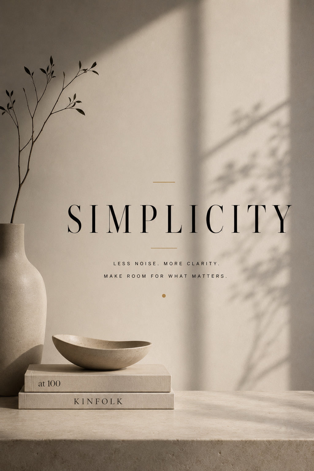 Simplicity Typography Poster