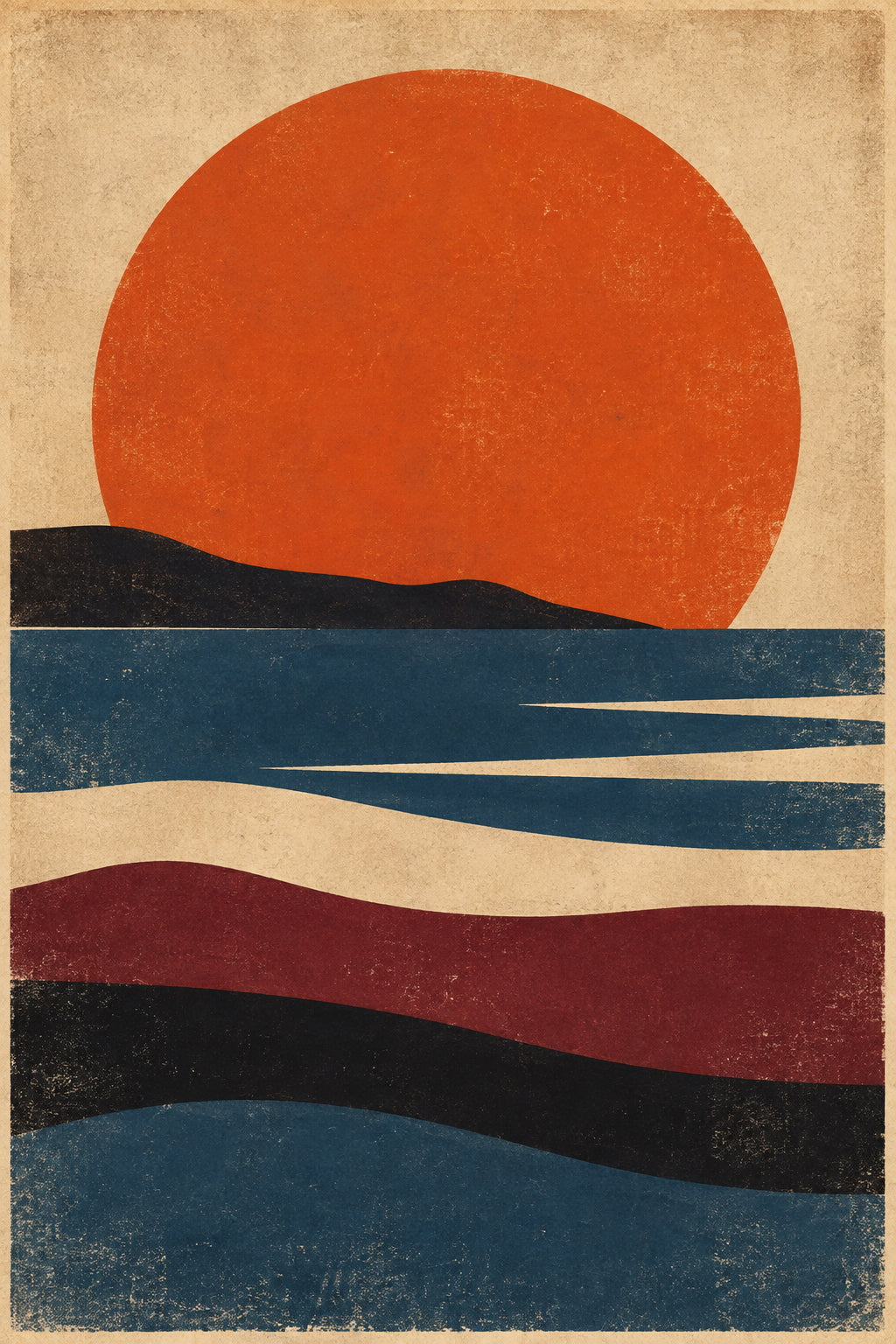 Sunset Study Poster
