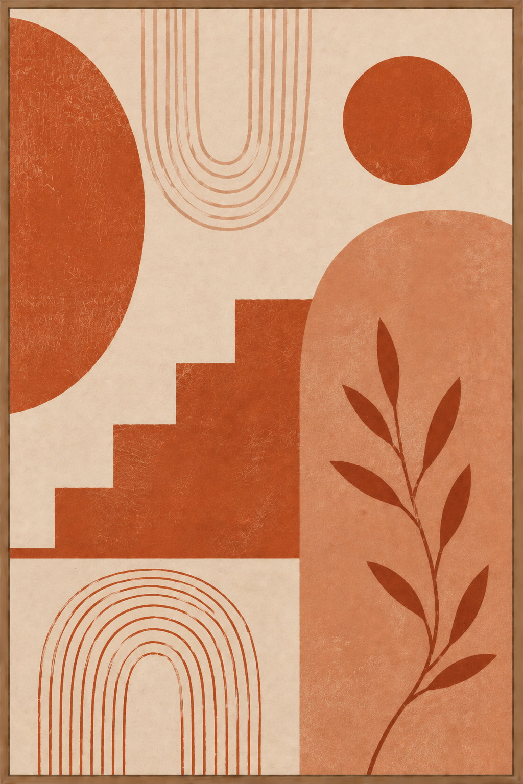 Terracotta No. 2 Abstract Poster