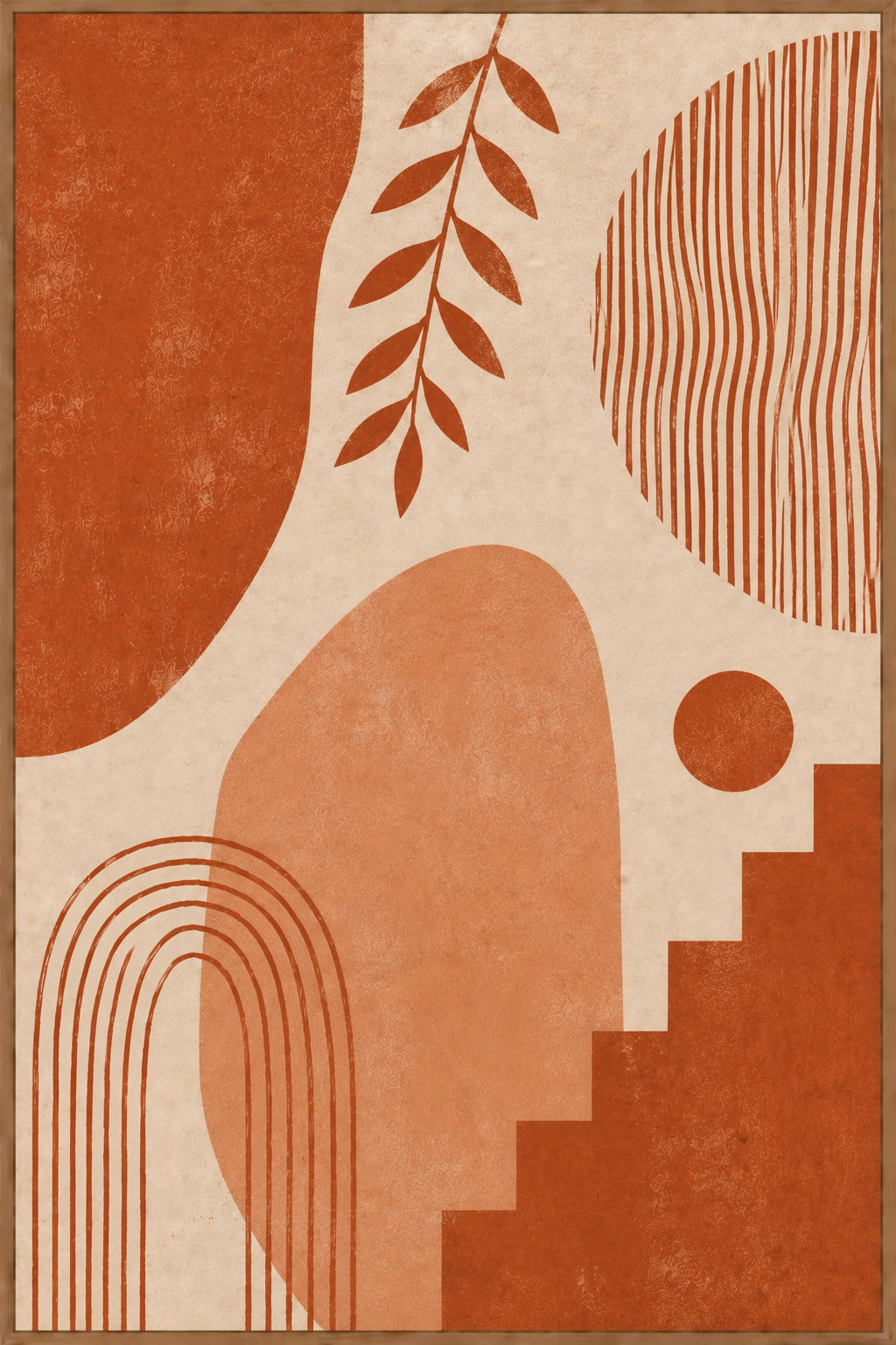 Terracotta No. 3 Abstract Poster