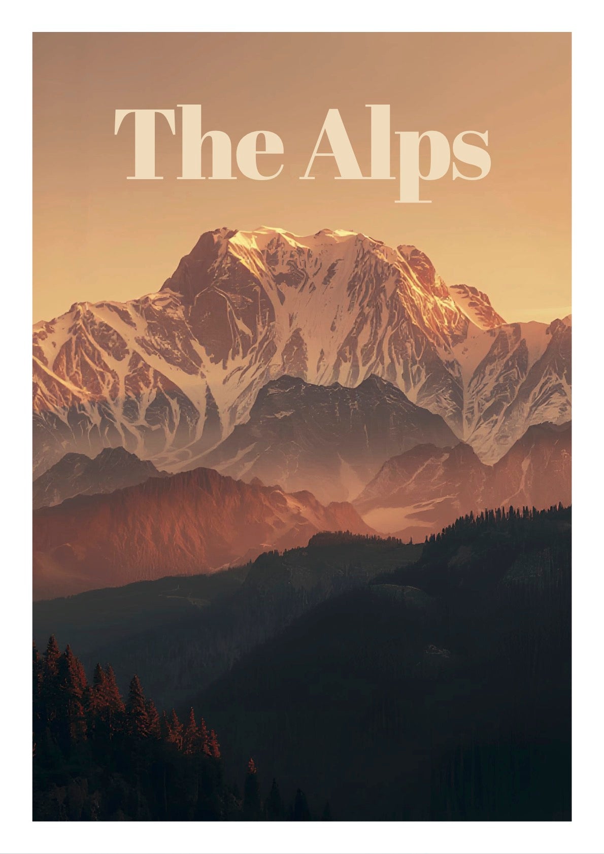 The Alps Travel Poster