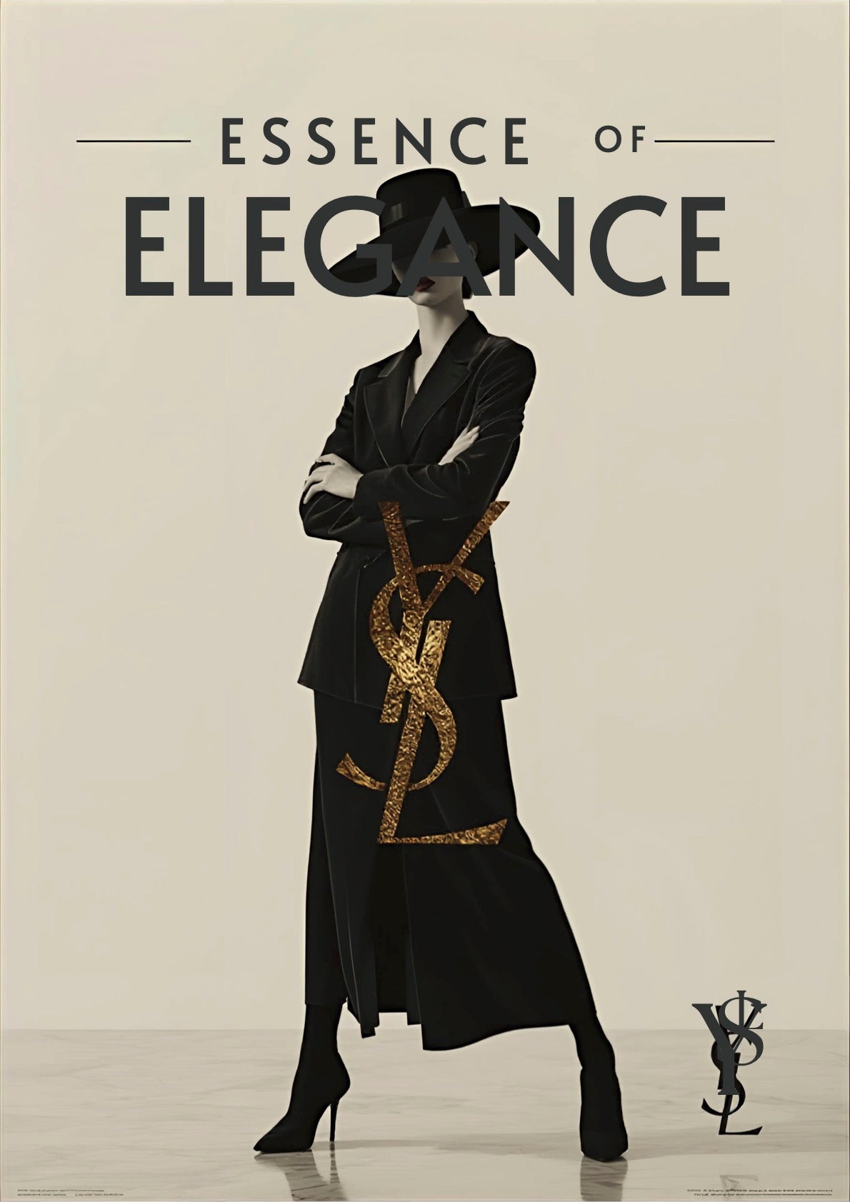 YSL No. 4 Fashion Poster
